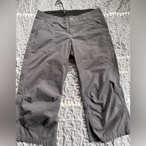 Kuhl Pants Size 10 Womens Capris Adjustable Drawstring Waist Gray Outdoor Rec